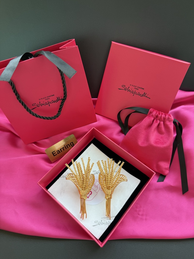 Серьги в виде пучков пшеницы Schiaparelli
