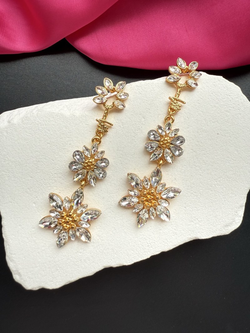 Серьги Schiaparelli с кристаллами