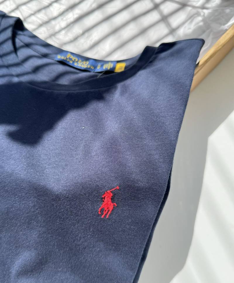 Футболка Ralph Lauren женская классическая тёмно-синяя