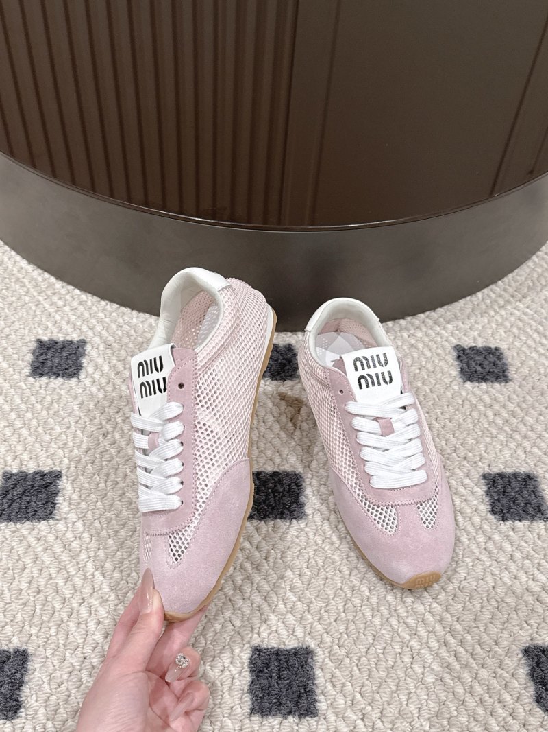 Мю Мю женские кроссовки с сетчатым верхом Miu Miu