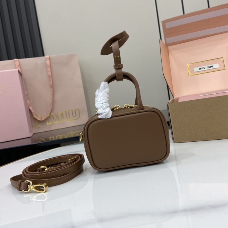 Сумка-тоут Miu Miu коричневая