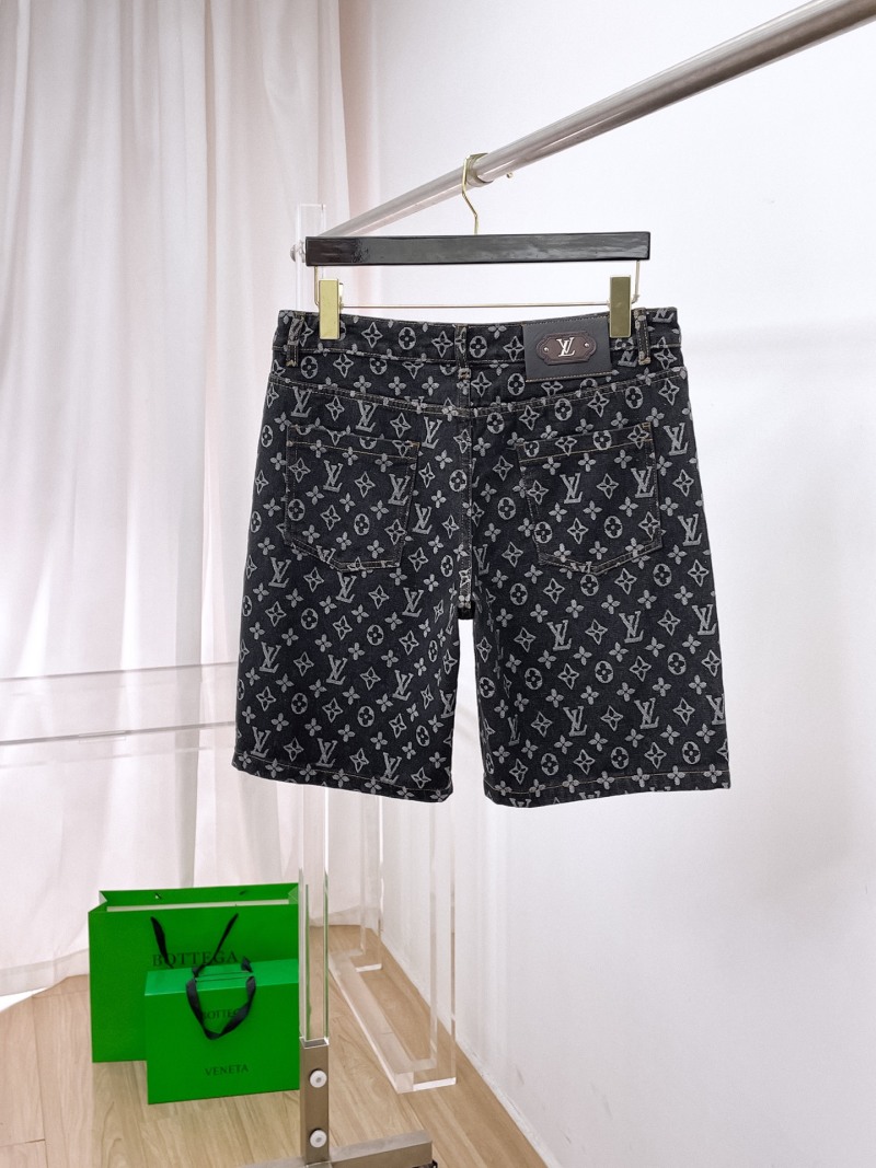 Мужские джинсовые шорты тёмного цвета Louis Vuitton