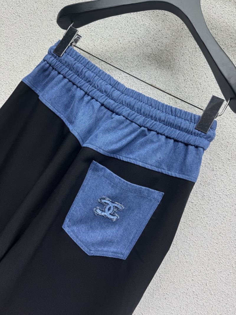 Брюки с поясом-резинкой и контрастными вставками Gucci