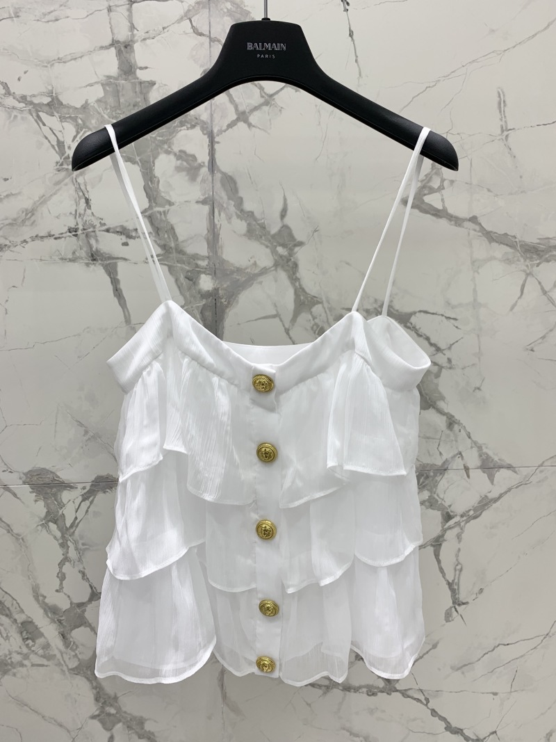 Комплект юбка и топ Balmain белый