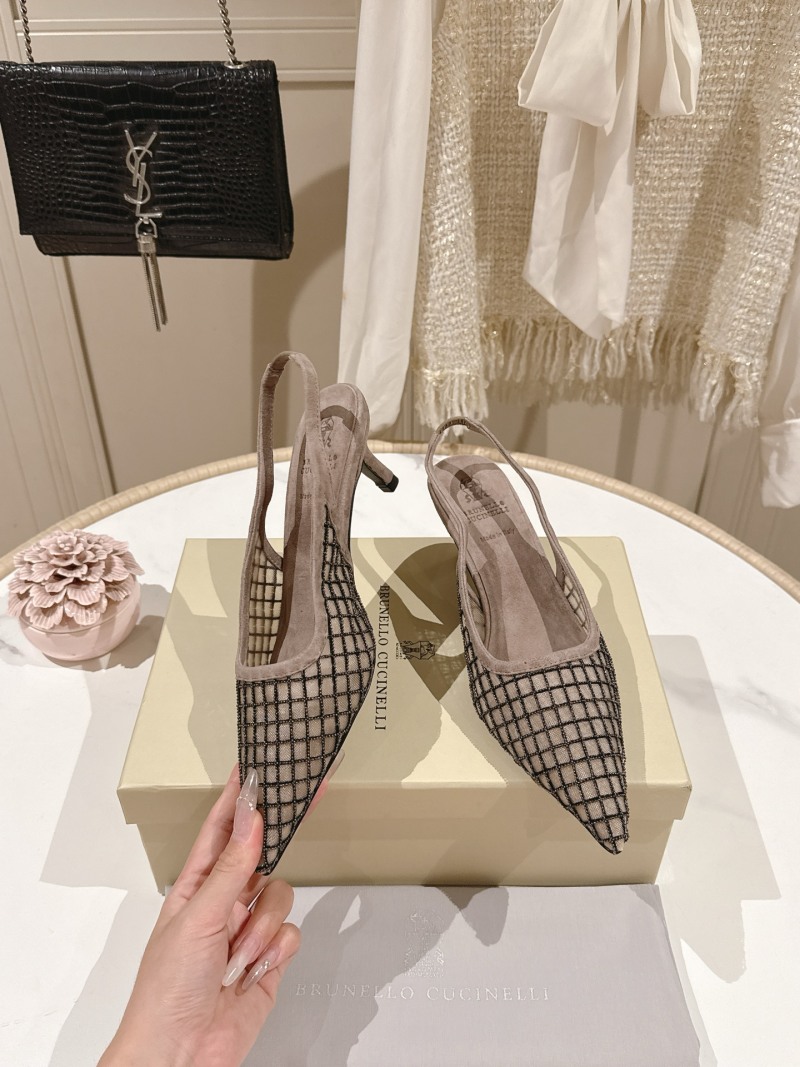 Женские туфли Brunello Cucinelli с сетчатым верхом