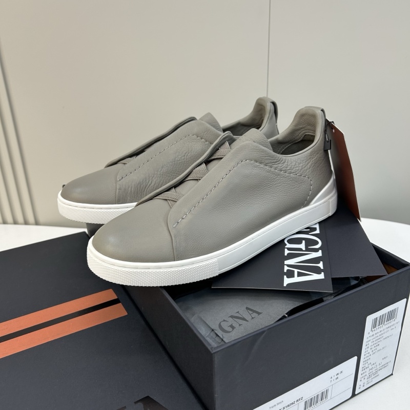 Мужские кожаные кроссовки Zegna