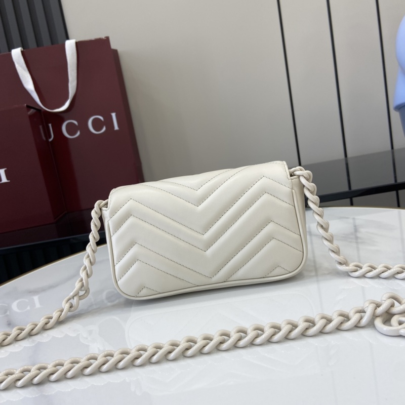 Сумка Gucci GG Marmont белая