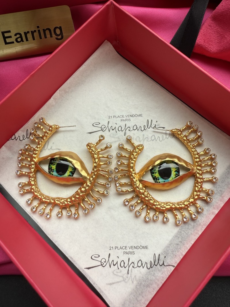 Серьги в виде глаз Schiaparelli