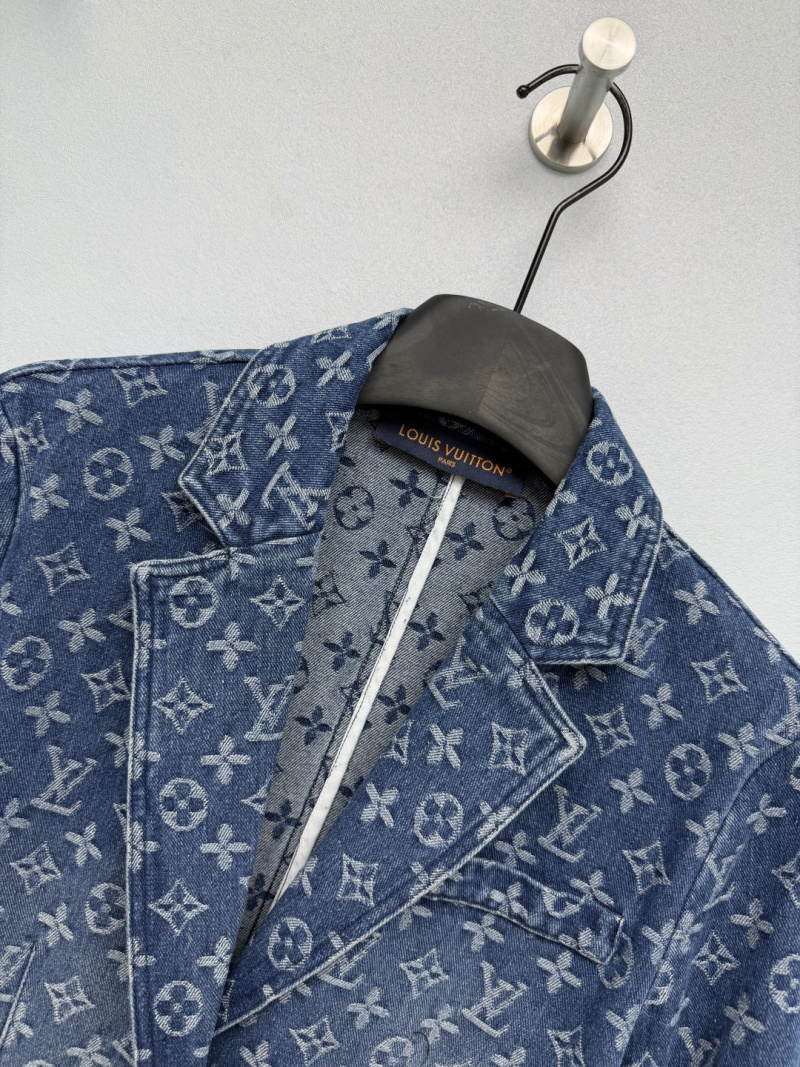 Джинсовый жакет Louis Vuitton с монограммой