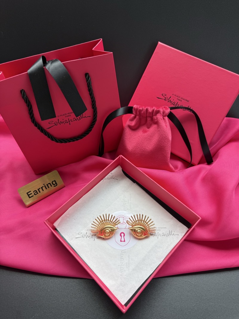 Серьги в виде глаз с лучами Schiaparelli