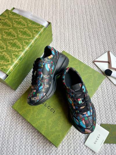 Кроссовки Gucci Dad Style с принтом