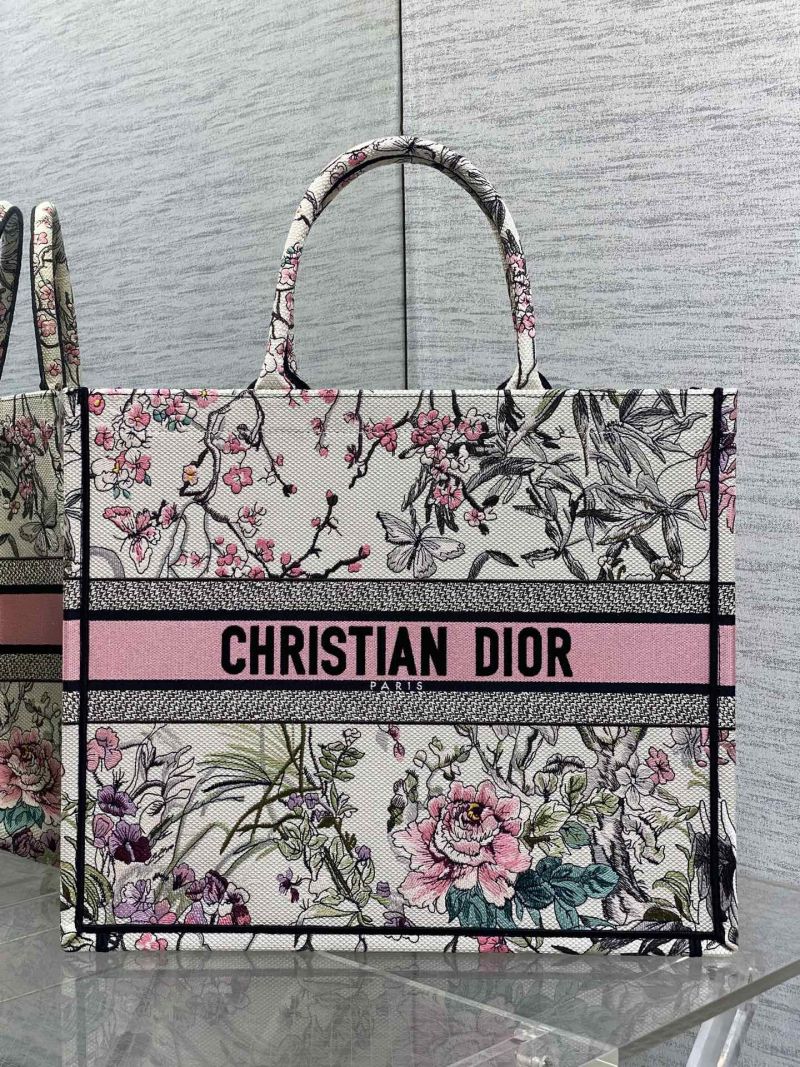 Сумка-тоут Christian Dior с цветочным принтом