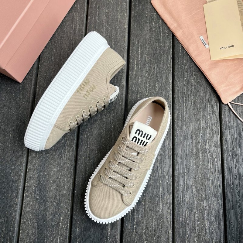 Платформенные кеды Miu Miu
