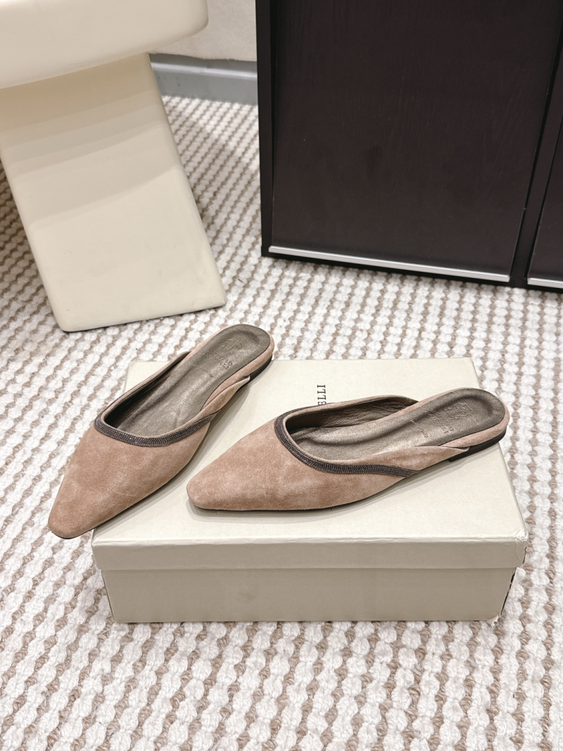 Женские мюли Brunello Cucinelli из замши