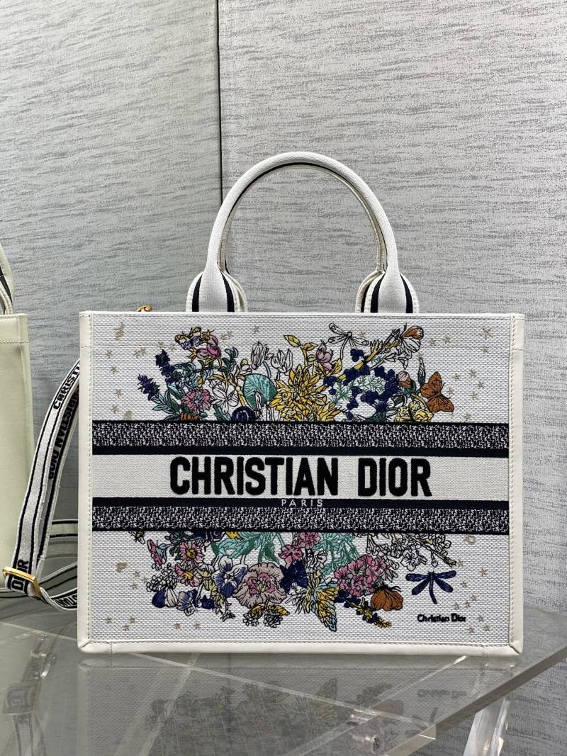 Сумка-тоут Christian Dior с цветочным принтом