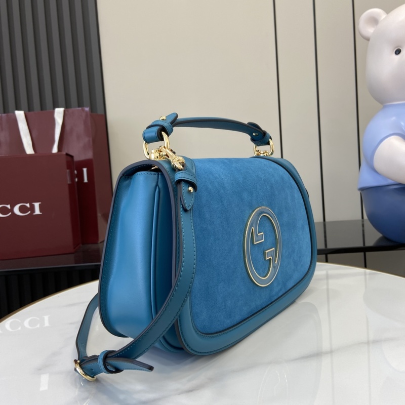 Сумка Gucci синяя с логотипом