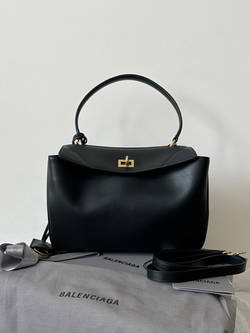 Сумка Balenciaga Rodeo чёрная, малый размер