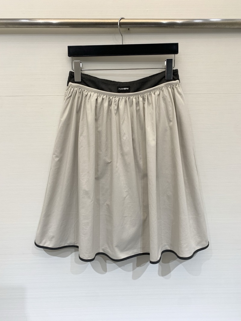 MM6 Юбка женская А-силуэта с контрастной отделкой MM6 Maison Margiela