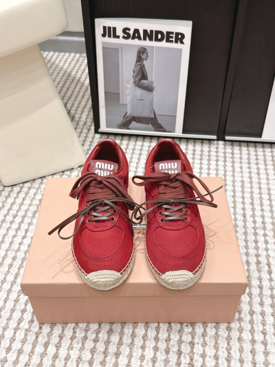 Miumiu Женские эспадрильи красные