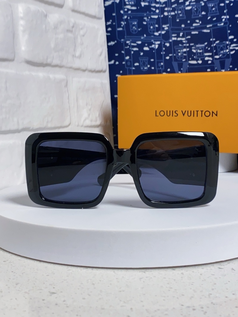 Солнцезащитные очки Louis Vuitton черные квадратные