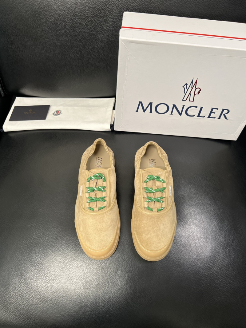 Мужские слипоны Moncler из замши